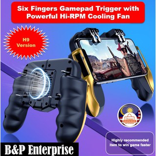 H9 PUBG Phone Cooler Cooling Fan Gamepad Trigger Fire Button Controller