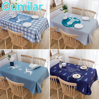 OUMILAR Nordic ins home tablecloth waterproof oilproof cloth dining tablecloth home decoration