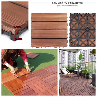 Wood Floor Decking Timber ( 2.4 cm thickness)- Wood, Outdoor, Natural wood floor