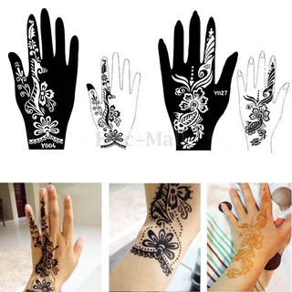 Hand India Henna Temporary Tattoo Stencil Stickers Body Art Airbrush Template