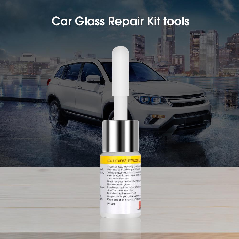 Car Glass Scratch Crack Restore Tool Windshield Repair Resin Kit Window Glass Curing Glue