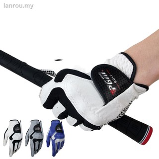 ﹊✖☈1pcs Golf Gloves Men Glove Micro Fiber Soft Left Right Hand Anti Slip-particle Breathable