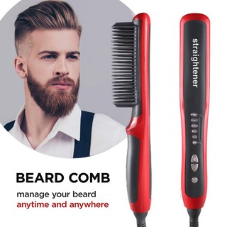 Beard Straightener Multifunctional Hair Beard Straightening Comb Quick Styler for Man escova de cabel Men Accessories