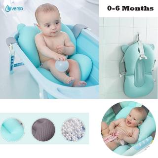 2020 New Baby Bath Tub Pillow Floating Anti-Slip Bath Cushion Soft Seat Bathtub Support for 0-6 Months Bathroom Shower Everso