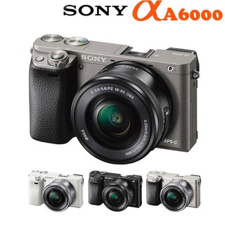 [Sony Alpha A6000 with 16-50mm PZ Lens Kit Mirrorless Digital Camera / 4-Color