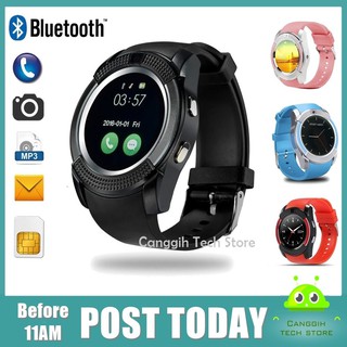 Smart Watch Bracelet Jam Telefon Pintar Smartwatch Call SMS Touchscreen Camera Music