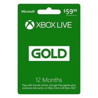 12 Months Xbox Live Gold Membership Xbox One (All Region)