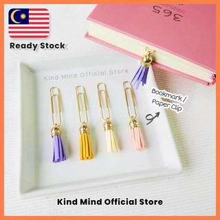Cute kawaii Korean gold metal office school paper clips / binder / bookmark | stationery supplies (1 piece) | Kind Mind