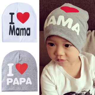 【OMB】Baby Hat Unisex Printed Infant Cotton Children Beanies Cap
