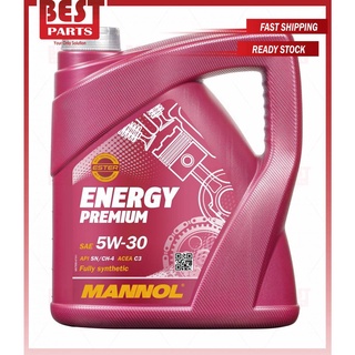 Mannol Engine Oil Fully Synthetic Energy Premium SN/CH 5W30 Minyak Hitam 4 Litre MN7908
