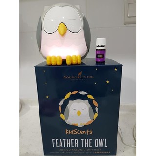 Owl diffuser feather with ur option oil. 100% Authentic from young living with 1 year warranty.