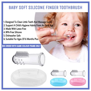 Baby Silicone Finger Toothbrush | Alat Pembersih Mulut dan Gigi Bayi
