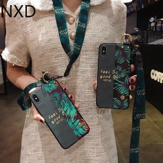 OPPO A15 A15s A53 2020 A93 A92 A52 A31 2020 A9 2020 A5 2020 Fundas Fashion Soft Wrist Strap with Lanyard Holder Stand Phone Cases for