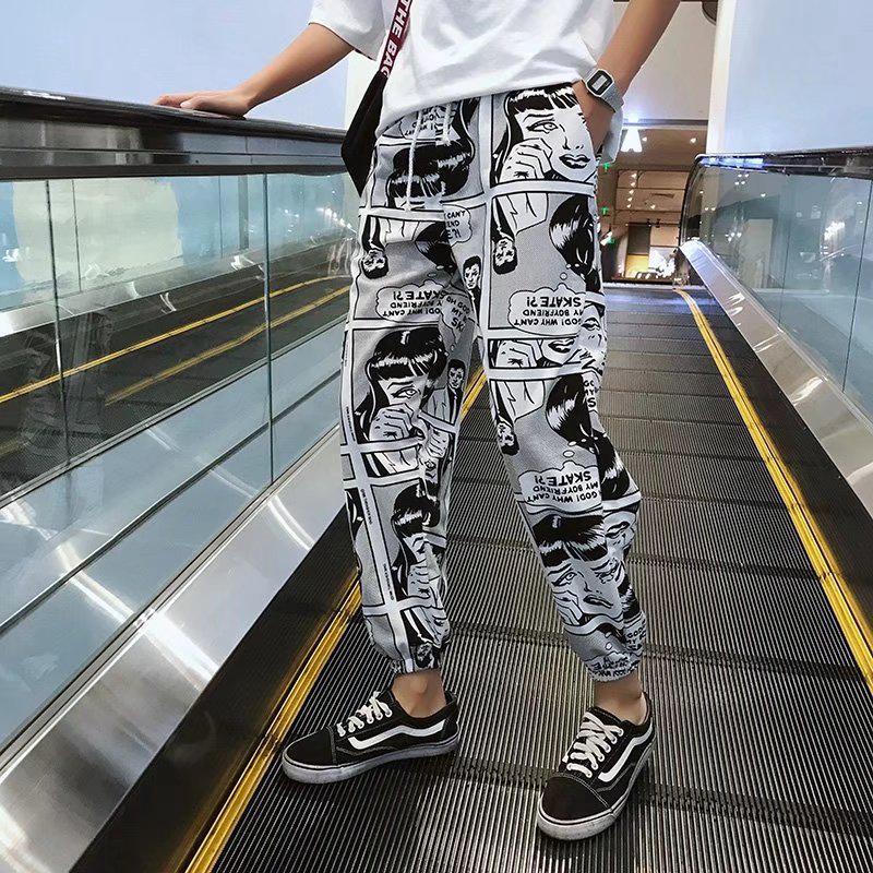 Korea Ins Hip Hop Pants Harajuku Street Loose Sports Pants Men And Women