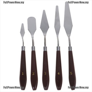 5PCS Set Stainless Palette Knife Scraper Spatula for Artist Oil Painting Knife【stock+fullpowernew.my】