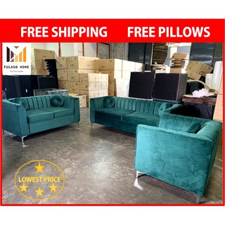 Sofa 3 Seater 2 Seater 1Seater Velvet Fabirc Free Shipping