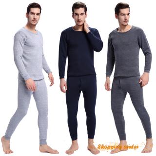 ☺SC Mens Pajamas Winter Warm Thermal Underwear Long Johns Sexy Black Thermal