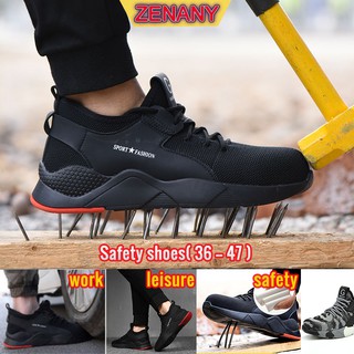 ZENANY 🔥Lowest Price🔥 Safety Shoes Anti-smashing Anti-piercing Lightweight Breathable steel toe shoes work