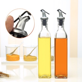500ml glass oil vinegar dispenser pourer bottle spout kitchen cooking olive oils