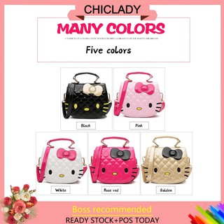 🌸Chiclady🌸Korean Lovely Hello Bag Baby Girls Mini PU Shoulder Bags