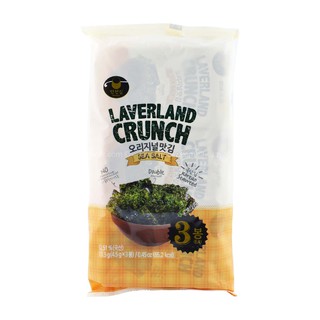 [Halal] Laverland Crunch Seaweed Seasalt 3 pack