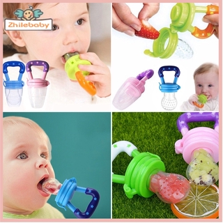 Baby Feeder Food Bite Silicon Fruit Pacifier Puting Buah Infant Toddler Nipple Clip Chain Holder