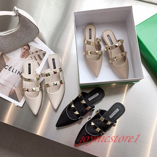 ★Ready Stock★Slippers Women's Summer Nursing Studded Pointed New Fashion Outer Wear Summer Shoes Ins Women's Baotou Tide (1)