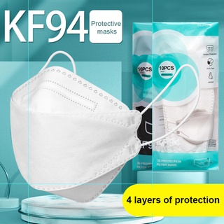 BW 10/50pcs FACE MASK ADULT KF94 prevent influenza For Adult Korea mask hitam bravewalker