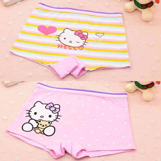 3 pcs Baby Kids Girl Hello Kitty Cartoon Boxer Panties Children Underwear
