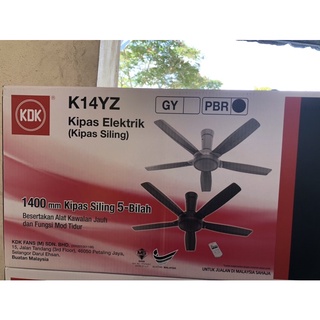 KDK Remote Control Ceiling Fan K14Y5 140cm/56” 5 blade