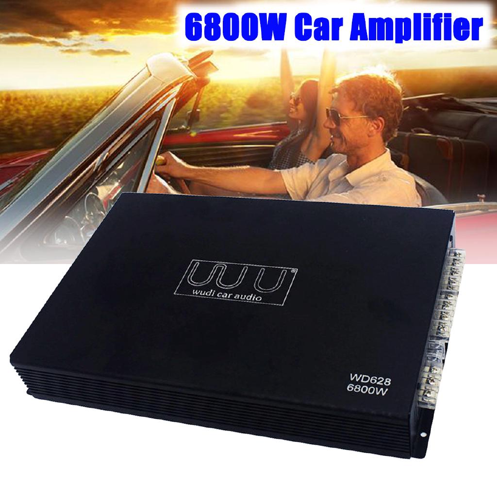 12V 6800W 4x1700W 4CH Car Class AB Power Amplifier Subwoofer Bridge Connection