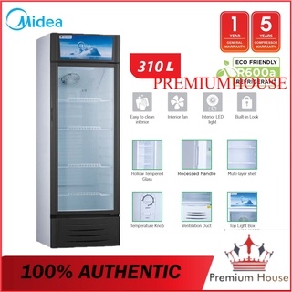 [MUAR & MELAKA ONLY] Midea MSC-316BE Showcase Display Chiller 310L Bottle Cooler Glass Door