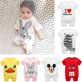 Baju Bayi Rompers Baby Clothing Cartoon Jumpsuits Newborn Infant Baju Kartun Comel Boy Girl clothes kids Piece Nightwear