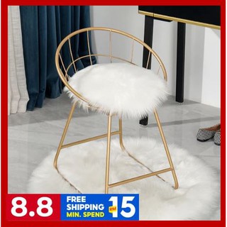 Iron net red chair simple back back make-up chair nail chair simple modern home leisure chair (1)