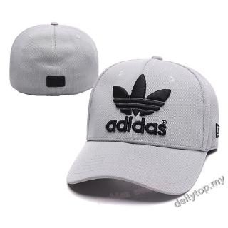 【FW】Fashion Golf Hats Adidas Stretch Fit Baseball Cap Korea Men Women Breathable Sports Hat Unisex Topi [Grey]