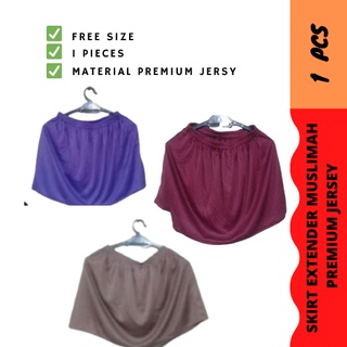 Skirt Muslimah Mini Jersy Extender Skirt Patuh Syarikah Tutup Aurat Material Premium Jersy Murah Jahitan Kemas