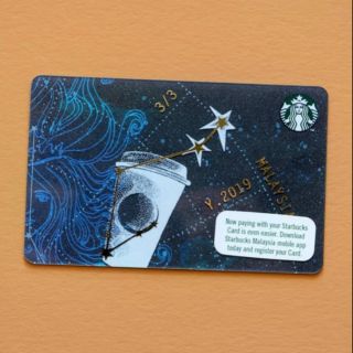 Starbucks Malaysia Limited Edition Constellation Coffee Cup Card