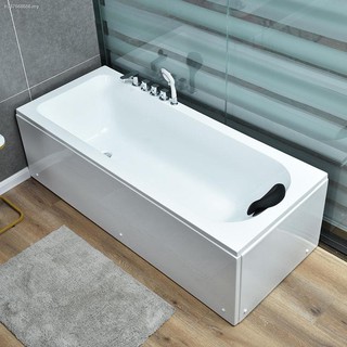 ▦Acrylic Household Bathtub Square Bath Tub Small apartment tub< (1)