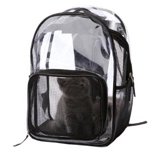 ready stock hot sale Transparent Pet Cat small dog Carriers Out Travel Breathable and Portable Backpack