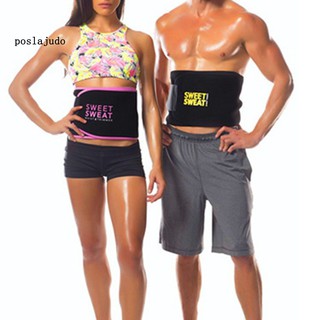 POS_Unisex Adjustable Abdomen Waist Slimming Shaping Belt Jogging Sports Sweat Band