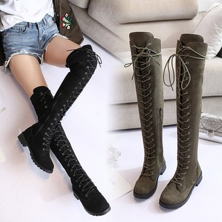 Wind Belt round head lacquer boot boots boots female Boots big Code-code