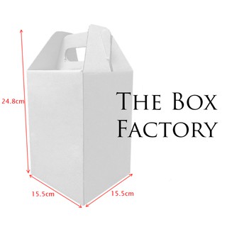 READY STOCK 10 PCS GABLE BOX Die-cut White Mailing Box Carton Box Packaging Gift Box Wine Box Kotak