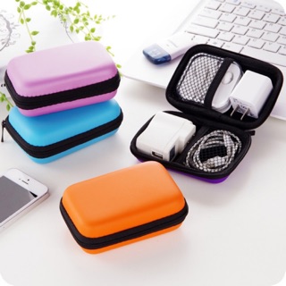 MILANDO Travel Organizer EVA Earphone Bag Charging Cable Storage Bag Casing Box Bag (Type 2)
