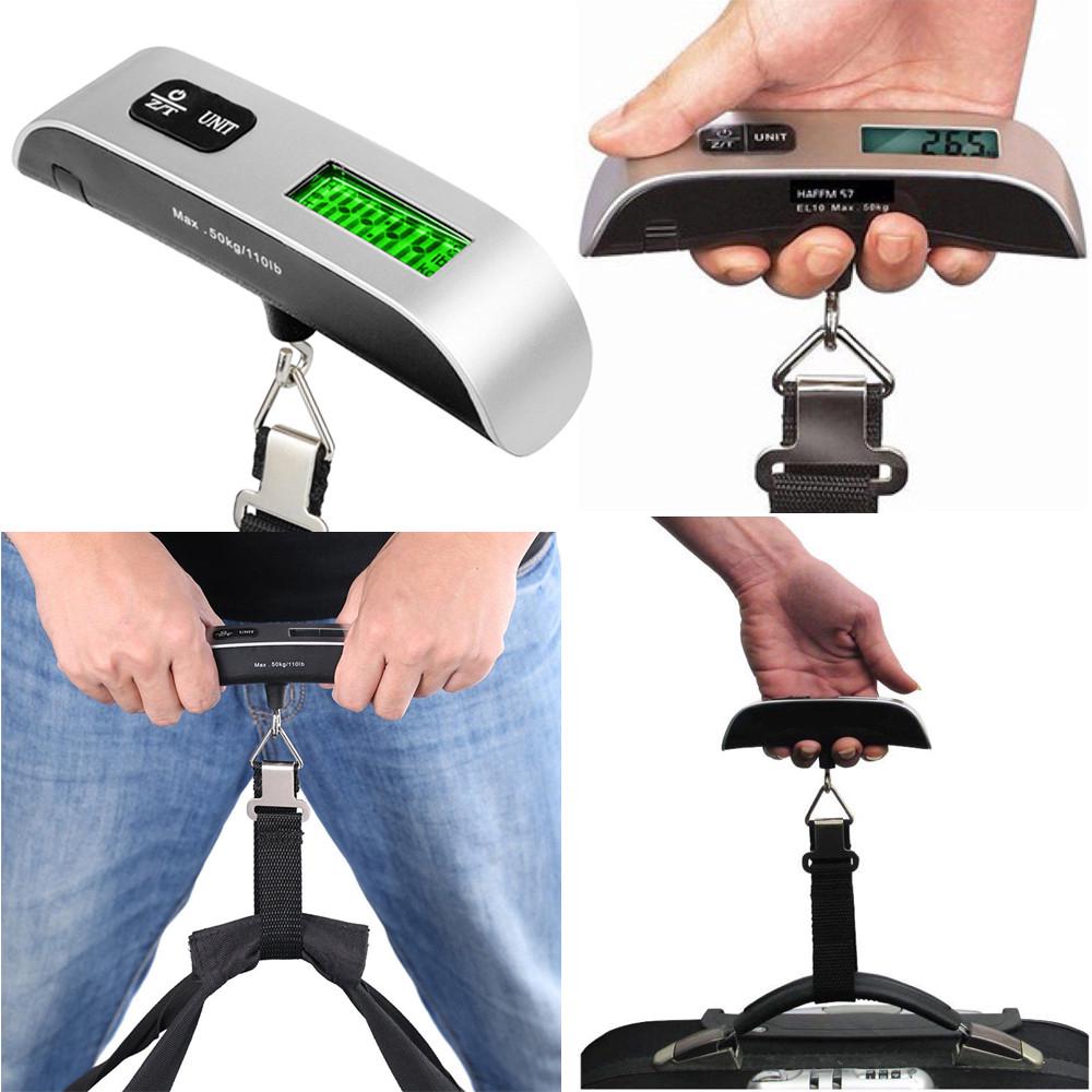 New 50kg/10g Portable LCD Digital Hanging Luggage Scale Travel Electronic Weight