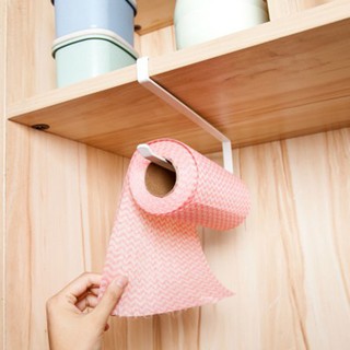 Iron Roll Paper Rack Kitchen Cupboard Hanging Paper Towel Holder Tissue Cling
