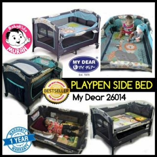 Flash SALE!💥 My Dear 26014 Playpen Side Bed | Baby Co-Sleeper | Katil Baby Murah