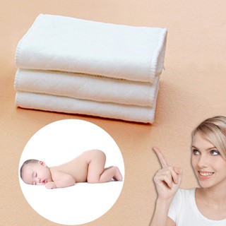 🔥100% Cotton 10pcs/set Soft Breathable Reusable Pure Cotton Baby Cloth Diaper