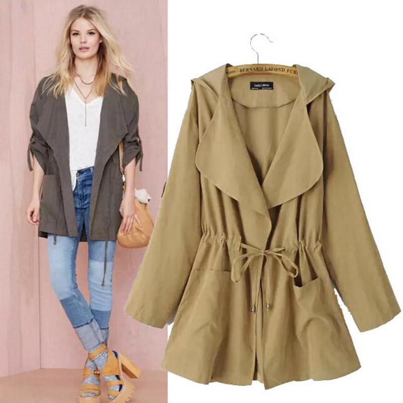 Fashion Women Warm Hooded Long Coat Jacket Windbreaker Parka Outwear 6 Colors