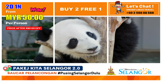 Snowflakes Travel Sdn. Bhd. : 2D1N Buy 2 Free 1 Zoo Negara or Farm In The City (Min. 2 Paxs)