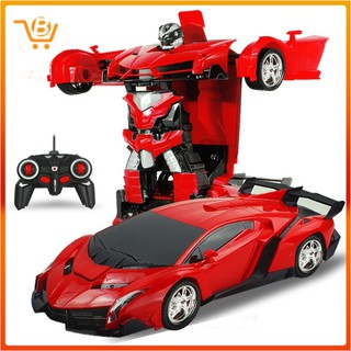RC Car for Kids Transform Car Robot Transformers Radio Remote Control Twist Deformation Car Robot Toy for Kid Gift